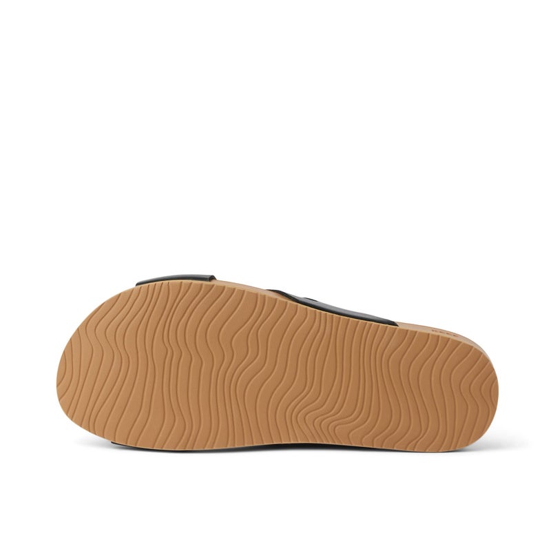 Reef Cushion Spring Bloom Womens Fashion Slide Sandal, Ultra Soft Cushion Footbed, Black/Tan, 10 - Image 3